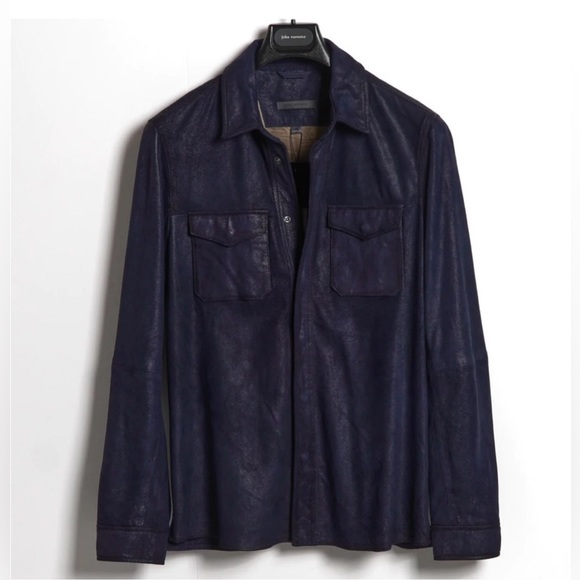 John Varvatos Izzy goat suede Jacket. Size EU 44 USA 34 Small BNWT $698 - Picture 7 of 16